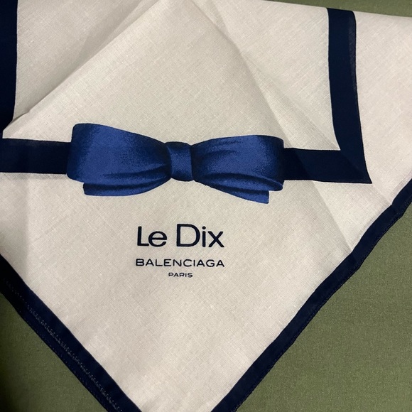 Le Dix Balenciaga handkerchief, cotton 100%, new - Picture 6 of 6